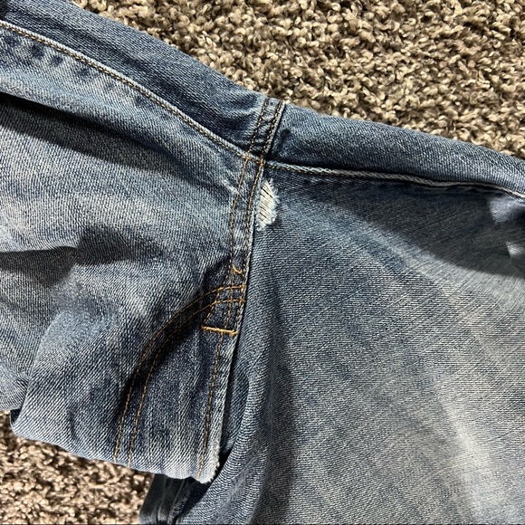 Express Rocco Slim Fit Bootcut Jeans Medium Wash Denim Mens Size 32 X 30 *RIP* - Picture 6 of 12